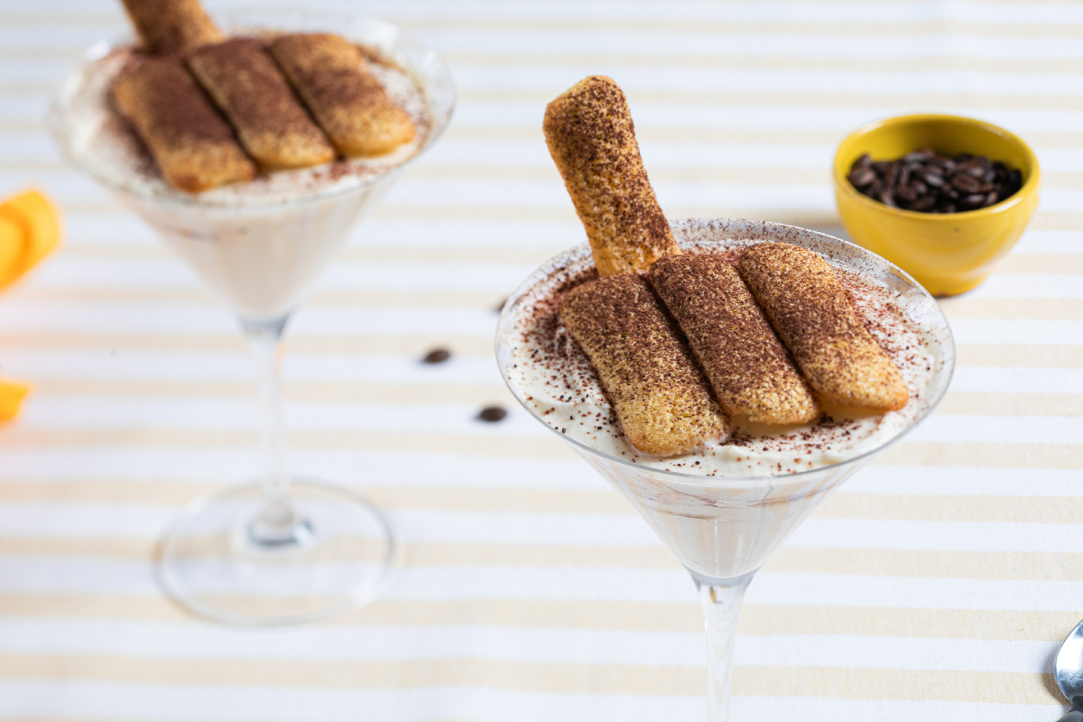 Tiramisu met koffiecrème en Pavesini