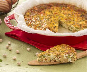 Ovenfrittata met kikkererwten