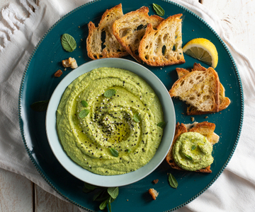 Hummus van doperwten