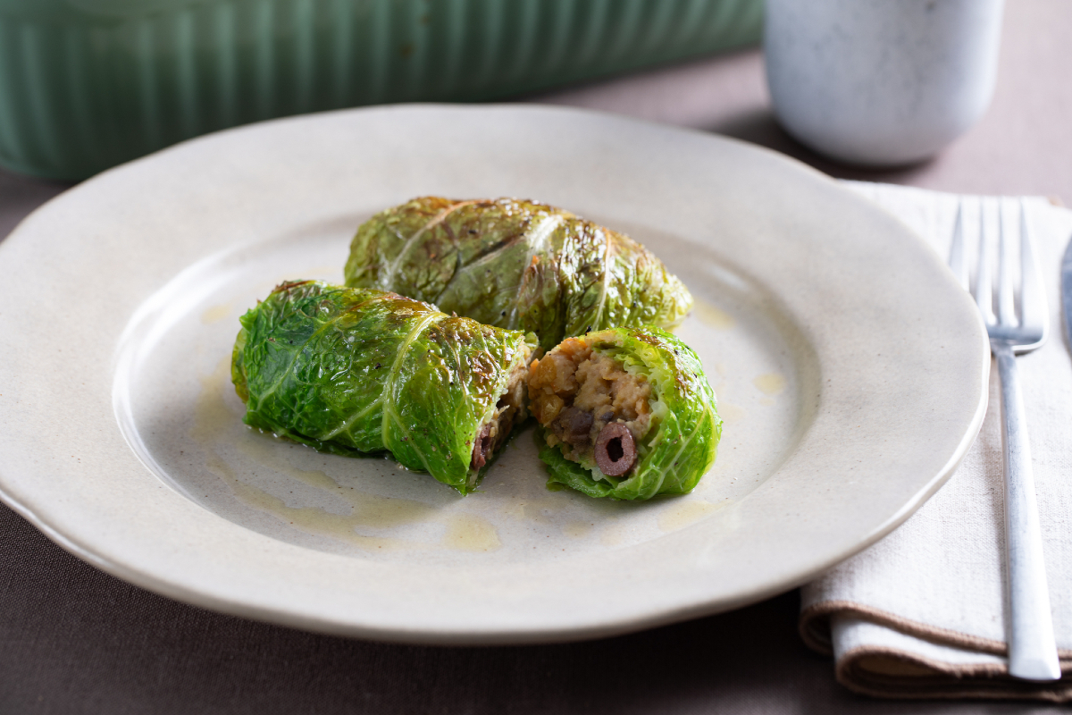 Vegetarische koolrolletjes