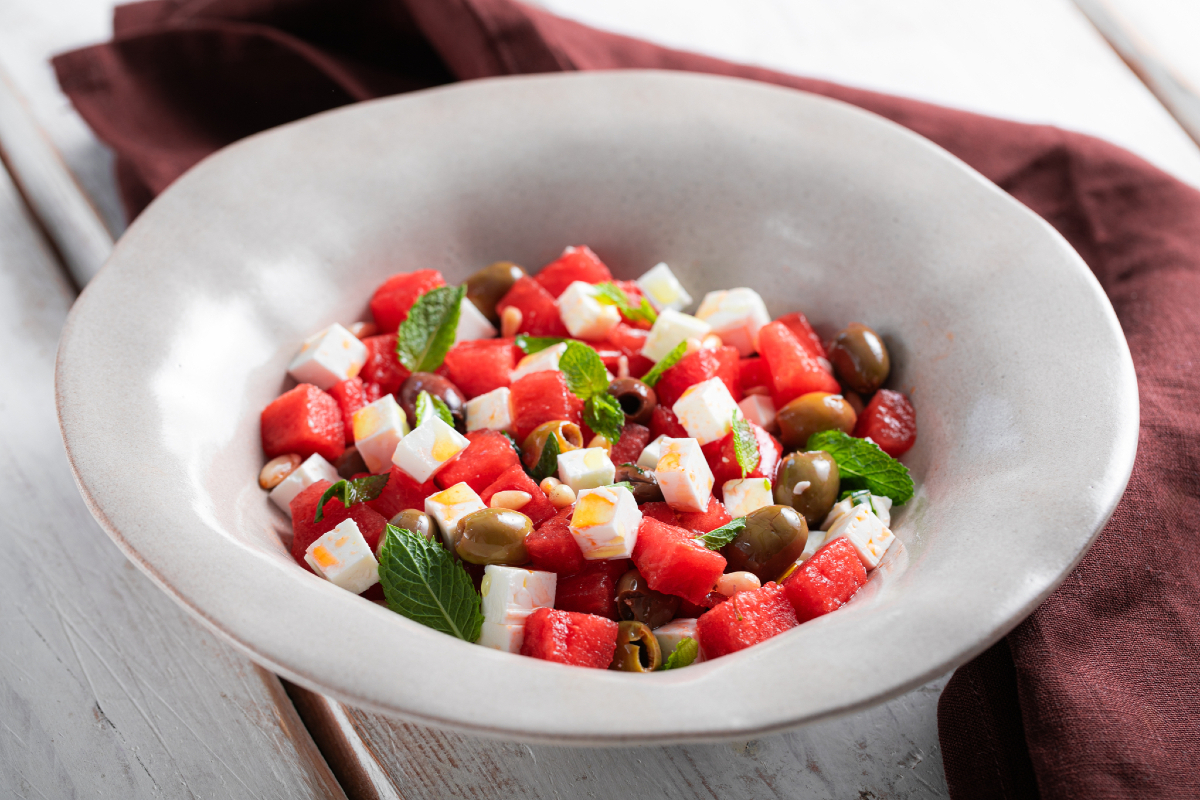 Watermeloensalade met feta