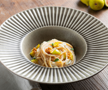 Spaghetti met vier kazen en vijgen