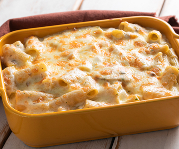 Romige pasta uit de oven