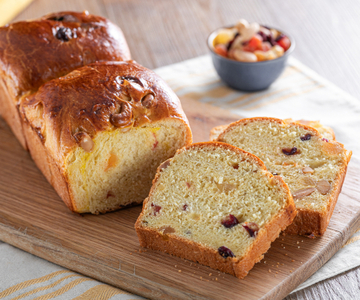 Brioche met gedroogd fruit