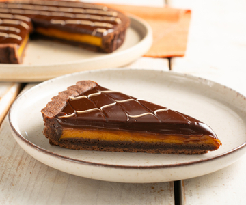 Pompoentaart met chocola